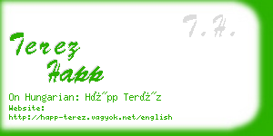 terez happ business card